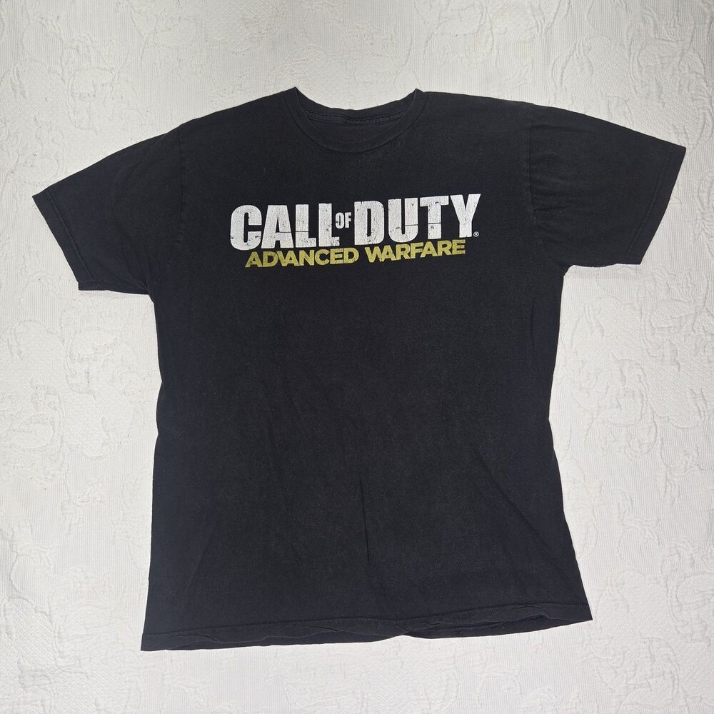 Call Of Duty Advanced Warfare Graphic Shirt Mens XL Faded Black Gamer Gear